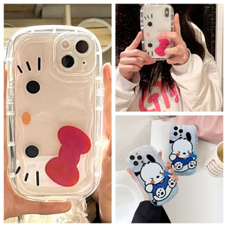 เคสโทรศัพท์มือถือ TPU นิ่ม ปิดด้านหลัง ลายการ์ตูน Kitty Pochacco น่ารัก ตลก สําหรับ OPPO Reno 4 Pro Reno 5 Pro Reno 5F Reno 6 Reno 7 Reno 8 Pro Reno 8T