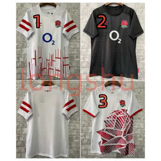 เสื้อกีฬารักบี้ ลายทีมชาติอังกฤษ 2023 ไซซ์ S - 5XL