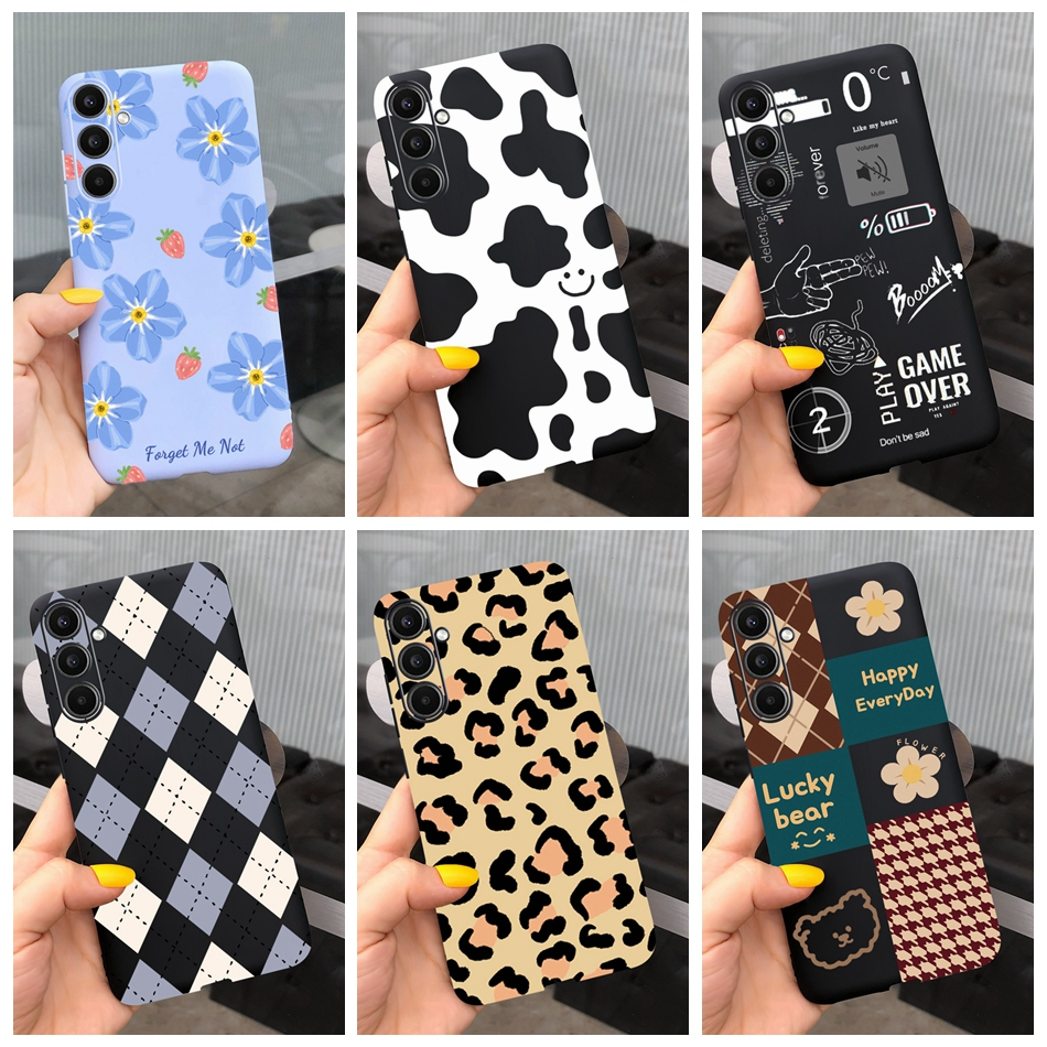 เคสโทรศัพท์มือถือ ซิลิโคนนิ่ม TPU พิมพ์ลายน่ารัก สีแคนดี้ สําหรับ Samsung Galaxy A34 2023 A34 5G SM-