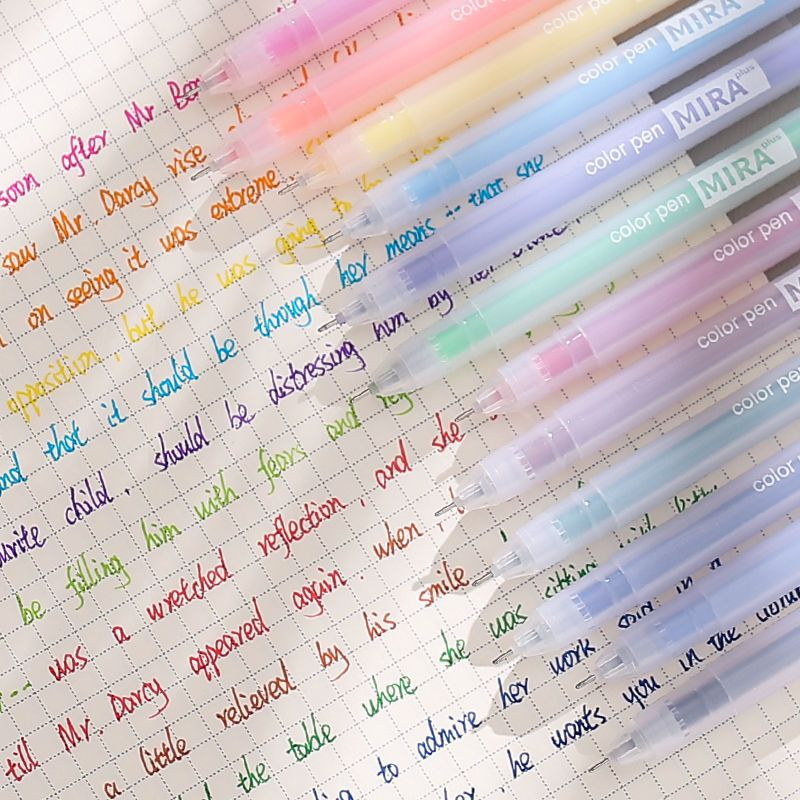 ปากกาเจลสี 0.5มม เปลือกพลาสติก สวย
