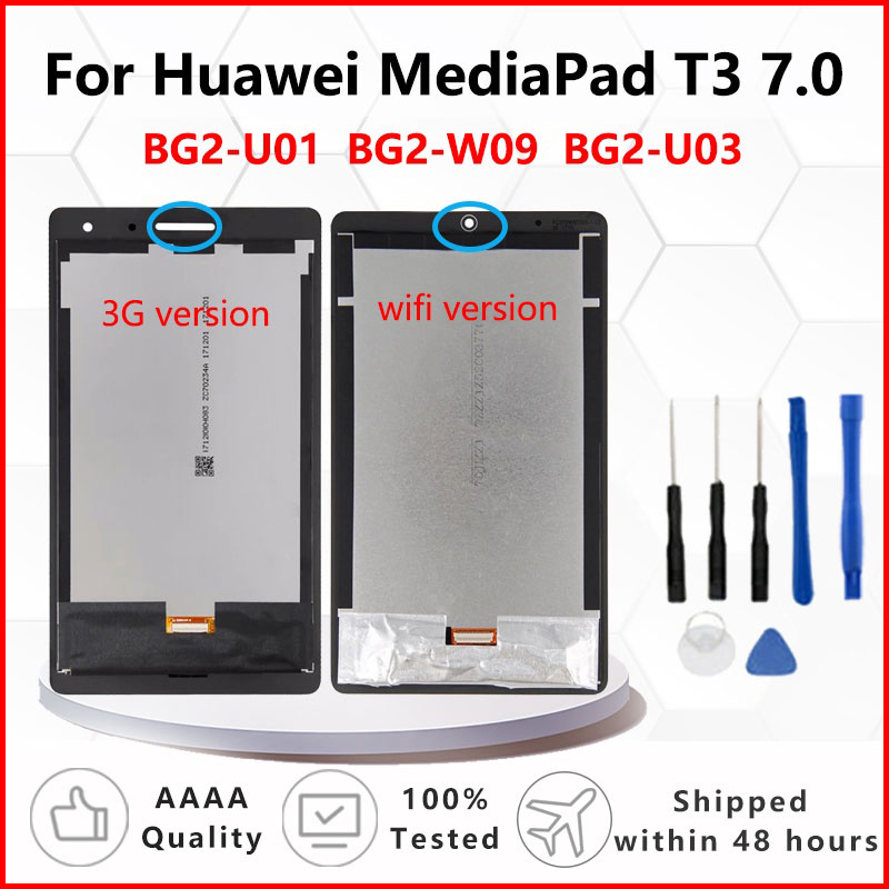 ใหม่สําหรับ Huawei MediaPad T3 7 BG2-W09 จอแสดงผล BG2-U01 BG2-U03 จอแสดงผล LCD Matrix หน้าจอสัมผัสแผ