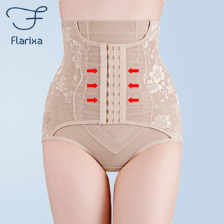 Flarixa กางเกงชั้นใน เอวสูง ผ้าตาข่าย ระบายอากาศ สําหรับผู้หญิงหลังคลอดบุตร