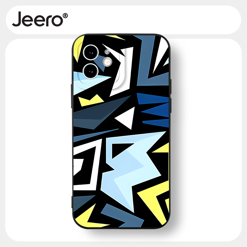 Jeero เคสไอโฟน เคสซิลิโคนนุ่มกันกระแทกน่ารักตลกสีดำ เคสโทรศัพท์ Compatible for iPhone 16 15 14 13 12 11 Pro Max SE 2020 X XR XS 8 7 6 6S Plus พลัส HFF3001