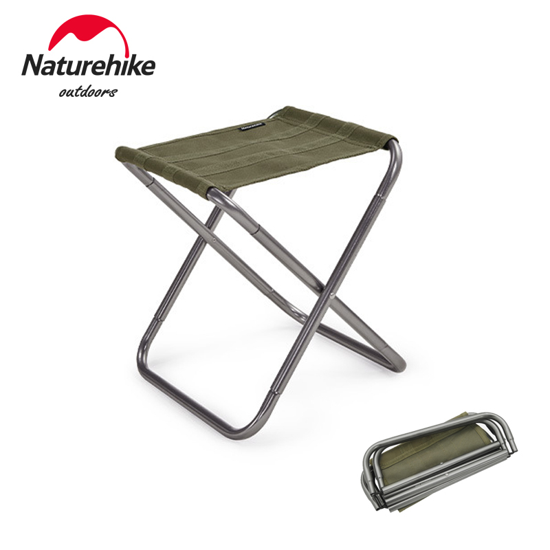 Naturehike เก้าอี้พับ อะลูมิเนียมอัลลอย ขนาดเล็ก แบบพกพา น้ําหนักเบา สําหรับตั้งแคมป์ ตกปลา สนามหญ้า ชายหาด เฟอร์นิเจอร์ Nature Hike NH17Z012-L