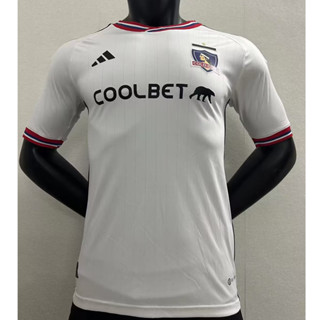 เสื้อกีฬาแขนสั้น ลายทีมชาติฟุตบอล Colo Colo Home -2022/23 ชุดเหย้า สีขาว สําหรับผู้ชาย