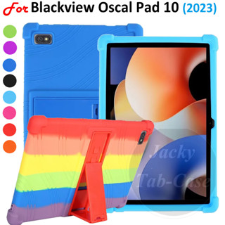 เคสซิลิโคนนิ่ม แบบหนา 4 มุม กันกระแทก สําหรับ Blackview Oscal Pad 10 (2023) 10.1 นิ้ว