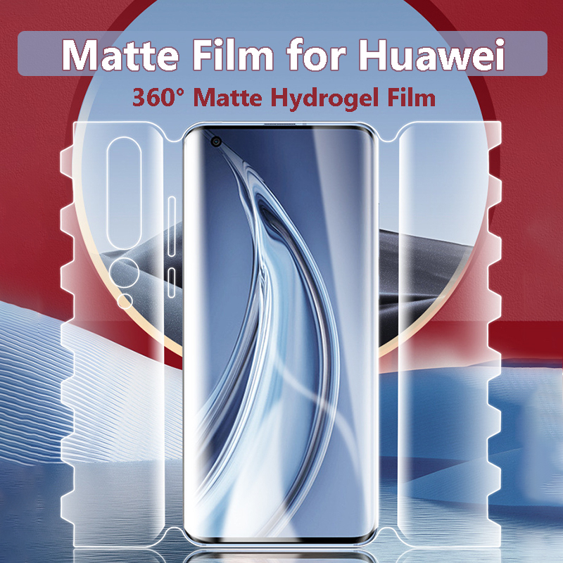 360° ฟิล์มไฮโดรเจล เนื้อแมตต์ แบบเต็มจอ สําหรับ Huawei Honor 90 80 70 50 Mate 30pro P30 P40 P50 Nova9 8 7