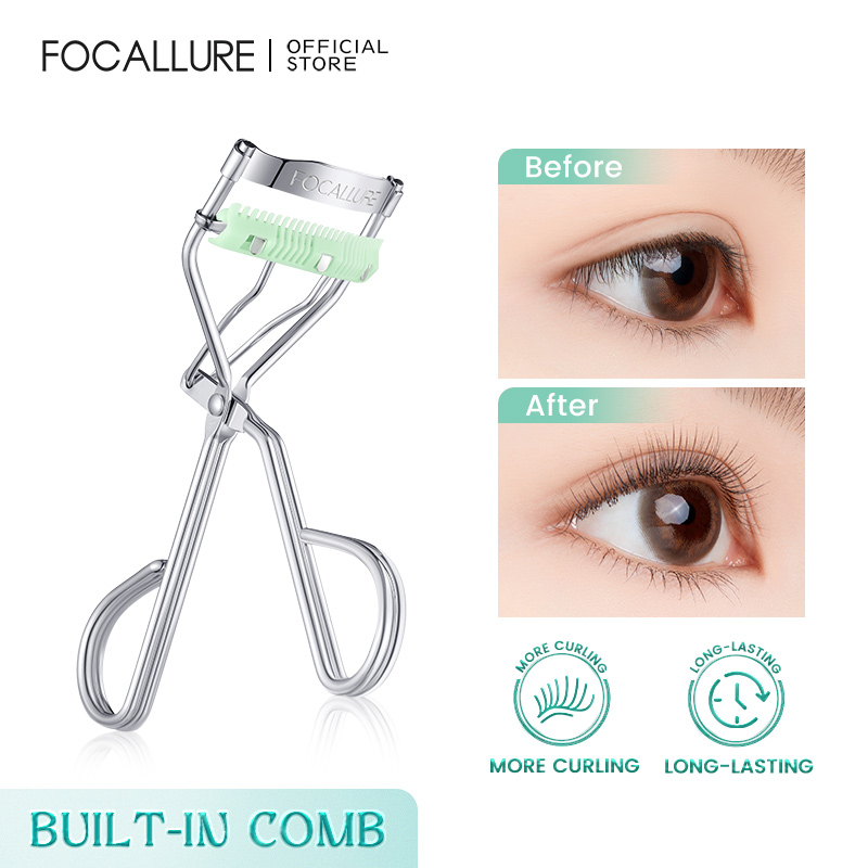 Focallure หวีดัดขนตางอน ดูเป็นธรรมชาติ ติดทนนาน แบบพกพา สําหรับแต่งหน้า