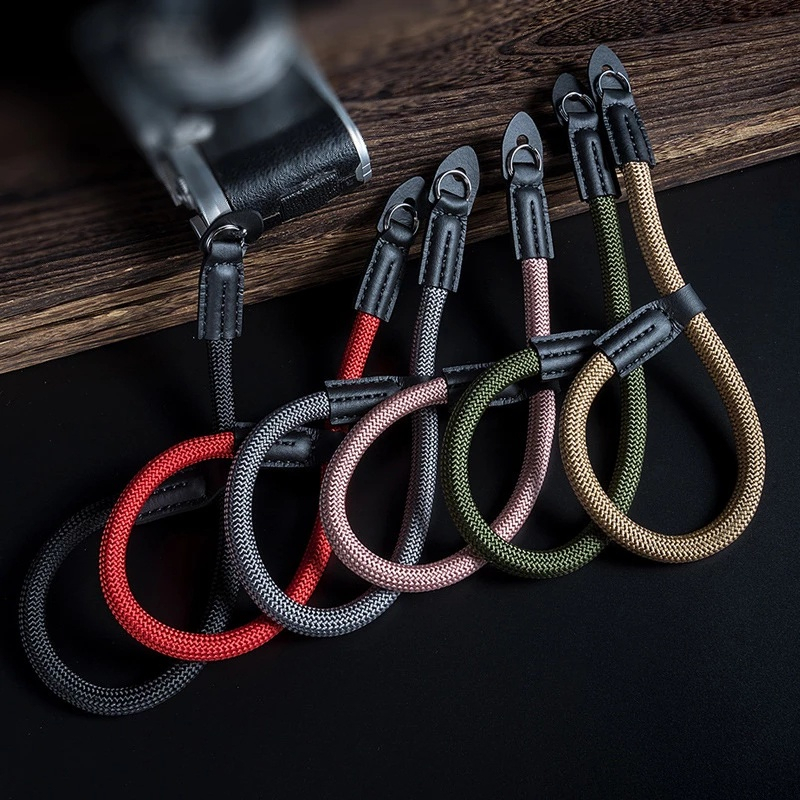 Handmade ไนลอนกล้องดิจิตอลสายรัดข้อมือ Grip Paracord Braided สายรัดข้อมือสําหรับ Fuji X-T20 X-T4 X-T