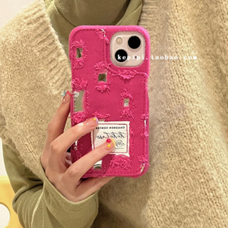 เคสโทรศัพท์มือถือ ผ้ายีน ปักลาย กันตก สําหรับ Apple iPhone 14promax 13 12 11 14pro 13pro 14