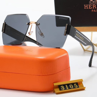 Hermes แว่นตากันแดด กรอบ PC 5 สี แฟชั่นคลาสสิก สําหรับผู้หญิง และผู้ชาย