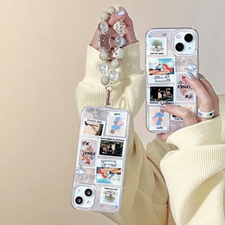 เคสป้องกันโทรศัพท์มือถือ ลายการ์ตูนเจ้าหญิงนางเงือก พร้อมสายโซ่คล้อง สําหรับ iPhone 14 Pro max case 13Pro max 12 Pro max 14 Pro 13 Pro 12 Pro 11 12 13 14 case