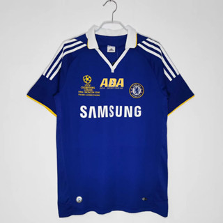 เสื้อกีฬาแขนสั้น ลายทีมชาติฟุตบอล CHE CFC 08 09 ไซซ์ S-2XL ชุดเหย้า สไตล์เรโทร สําหรับผู้ชาย