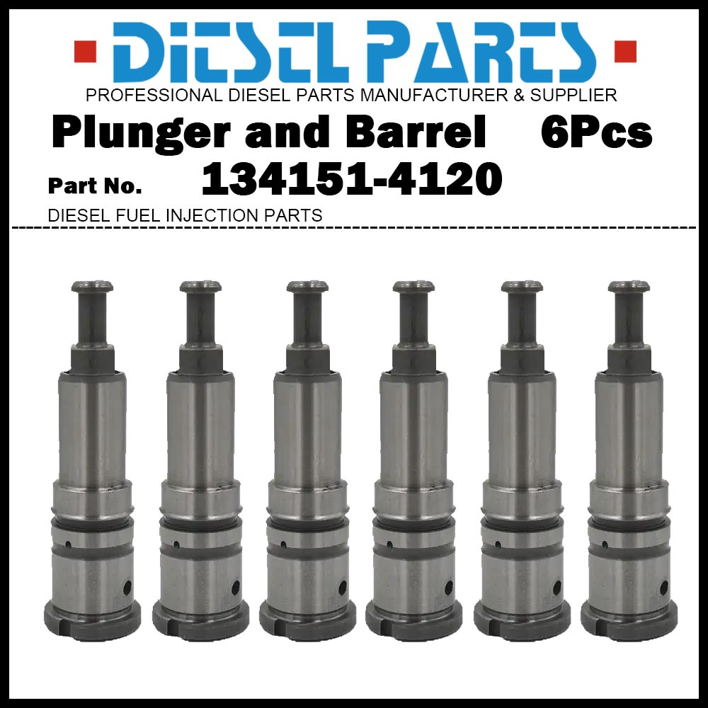 ชุดลูกสูบและถัง 6 ชิ้น P121 134151-4120 9443610839 สําหรับ ISUZU GIGA C/E Series 10PE1 / Nissan Dies
