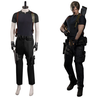 ชุดคอสเพลย์ Resident Evil 4 Remake Leon S.Kennedy สําหรับปาร์ตี้ฮาโลวีน