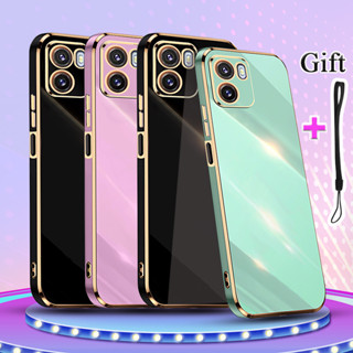 เคสโทรศัพท์มือถือชุบไฟฟ้า ขอบตรง สําหรับ VIVO Y15S Y15A