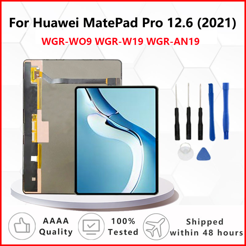 สําหรับ Huawei MatePad Pro 12.6 2021 WGR-W09 WGR-W19 WGR-AN19 Touch Screen Digitizer แผงแก้วและจอแสด
