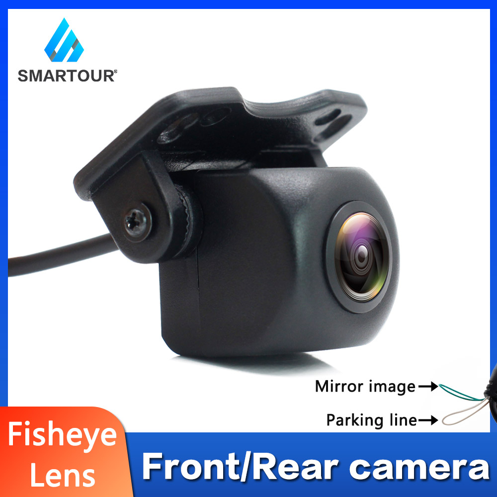 Smartour กล้องมองหลังรถยนต์ HD มองเห็นกลางคืน มุมกว้าง กันน้ํา CCD LED