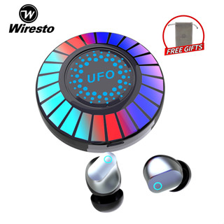 Wiresto TWS หูฟังอินเอียร์ บลูทูธ 5.3 ตัดเสียงรบกวน กันน้ํา พร้อมไฟ RGB สําหรับเล่นเกม