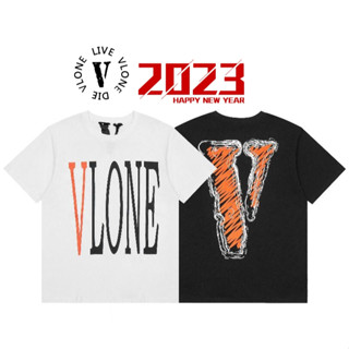 3667 vlone เสื้อยืดแขนสั้น แฟชั่นสําหรับผู้ชาย