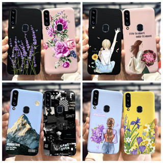 เคสโทรศัพท์มือถือแบบนิ่ม กันกระแทก ลายดอกไม้ แฟชั่น สําหรับ Samsung Galaxy A20s SM-A207F A20s A207F 6.5 นิ้ว