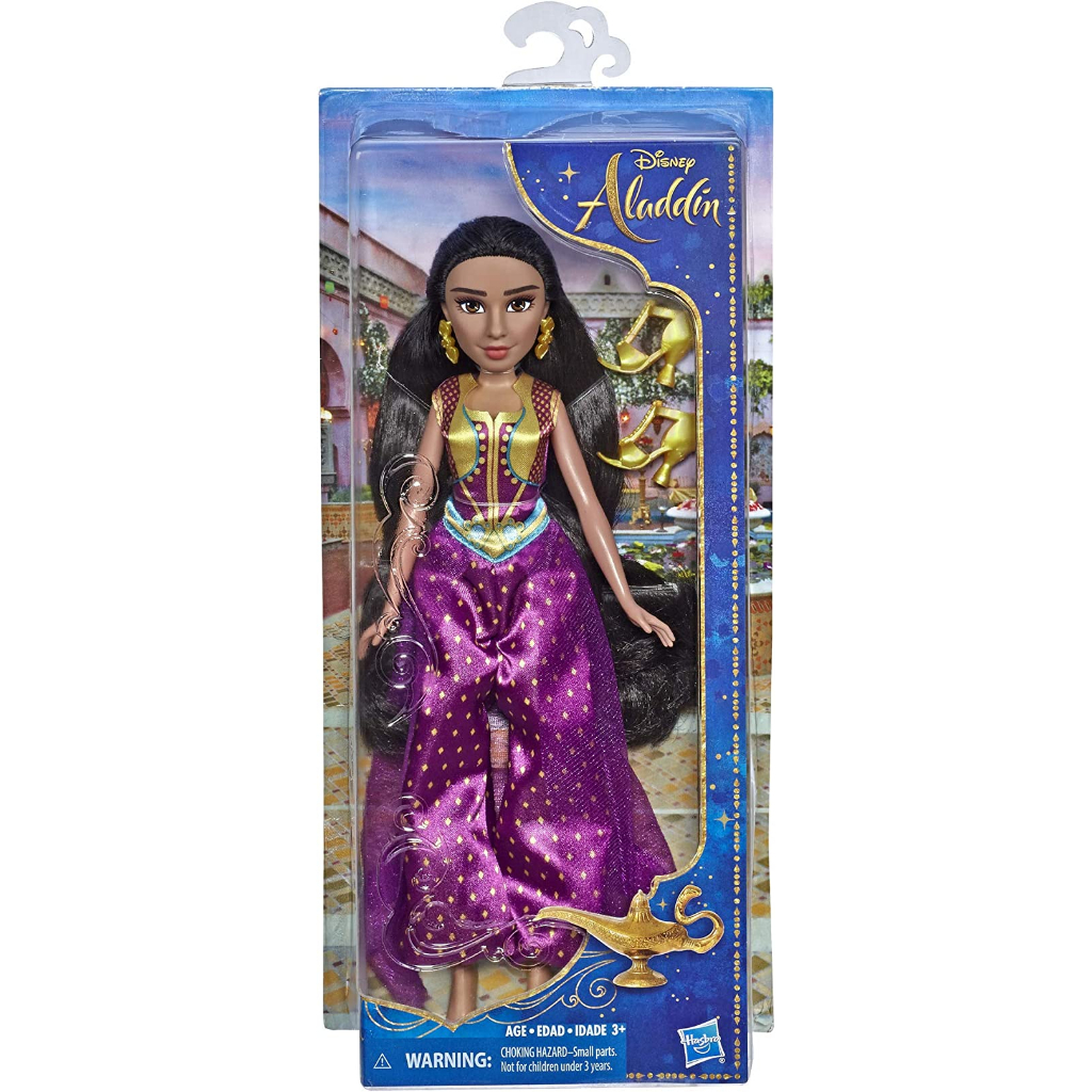 ตุ๊กตาเจ้าหญิงดิสนีย์ จัสมิน พร้อมชุดเดรส รองเท้า และอุปกรณ์เสริม ได้รับแรงบันดาลใจจากภาพยนตร์แอคชั่น Disney Aladdin Live