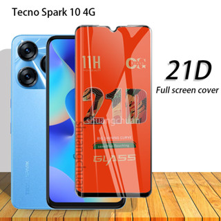 ฟิล์มกระจกนิรภัยกันรอยหน้าจอ 21D สําหรับ Tecno spark 10 spark 10 pro spark 10c spark go 2023 spark 6 go spark 6 spark 6 air spark 5 air Pouvoir 4 Pova 4 Pova 4pro Pova 2 3 Pova neo Camson 18