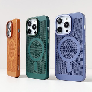 【Cellular cooling PC ultra-thin cutout hard case/Green】เคส compatible for iPhone 11 13 14 15 pro max case