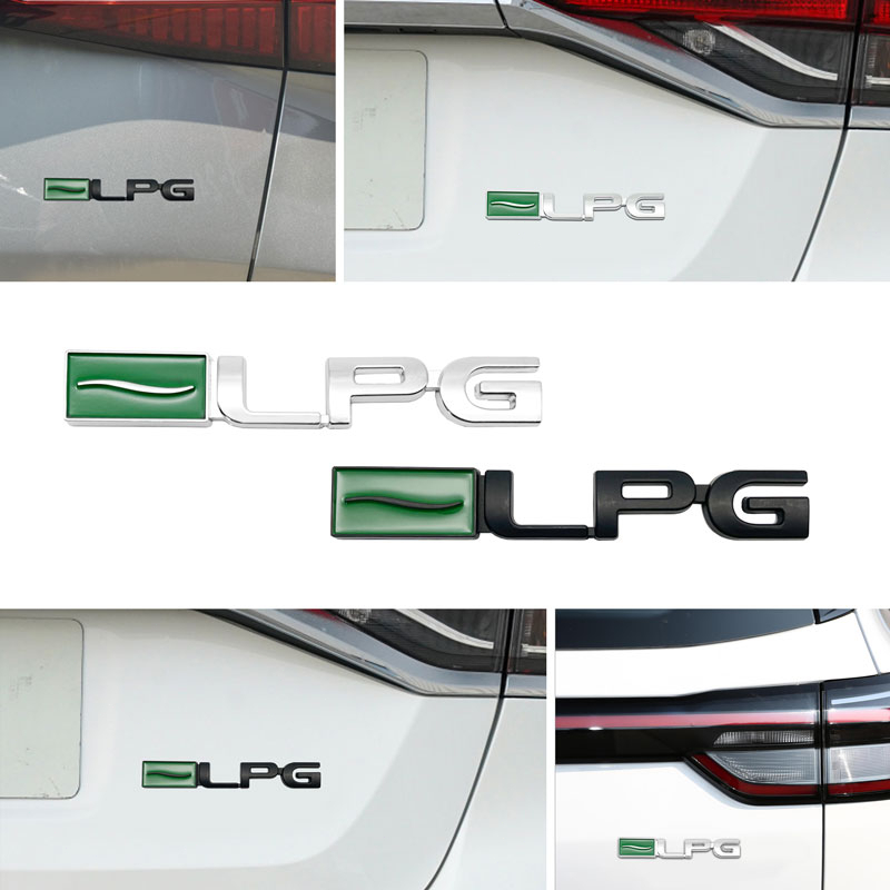 สติกเกอร์ตราสัญลักษณ์ LPG พลาสติก ABS 3D สีดํา เงิน สําหรับติดตกแต่งรถยนต์ Cruze Malibu 1 ชิ้น