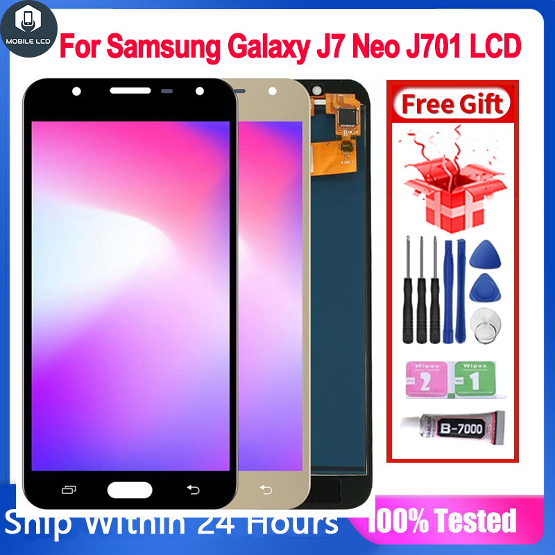 Lcd สําหรับ Samsung Galaxy J7 neo J701 J701F J701M J701MT หน้าจอ LCD Touch Screen Digitizer Assembly