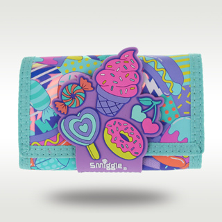 SMIGGLE กระเป๋าสตางค์ ทรงคลัทช์ ลายไอศกรีม เค้ก สามชั้น สไตล์ออสเตรเลีย สําหรับเด็กผู้หญิง 5 นิ้ว