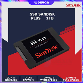 Sandlsk โซลิดสเตทไดรฟ์ในตัว SSD Plus 2.5 240GB 480GB 1TB SDSSDA-240G-G25 ปี สําหรับแล็ปท็อป คอมพิวเตอร์ เดสก์ท็อป