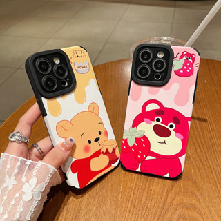 เคสโทรศัพท์มือถือ ลายการ์ตูนหมีพูห์น่ารัก สําหรับ iphone 14 Pro Max i14 plus 13 Pro Max i13 13pro 11 Pro Max i11 X XR Xs Max 7 plus 8 plus 12Pro 12 Pro Max