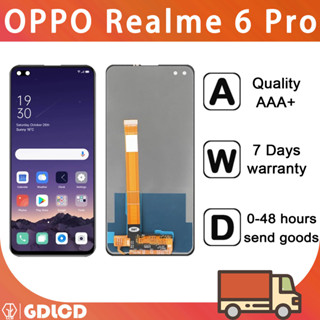 อะไหล่หน้าจอสัมผัสดิจิทัล LCD แบบเปลี่ยน สําหรับ OPPO Realme 6 Pro