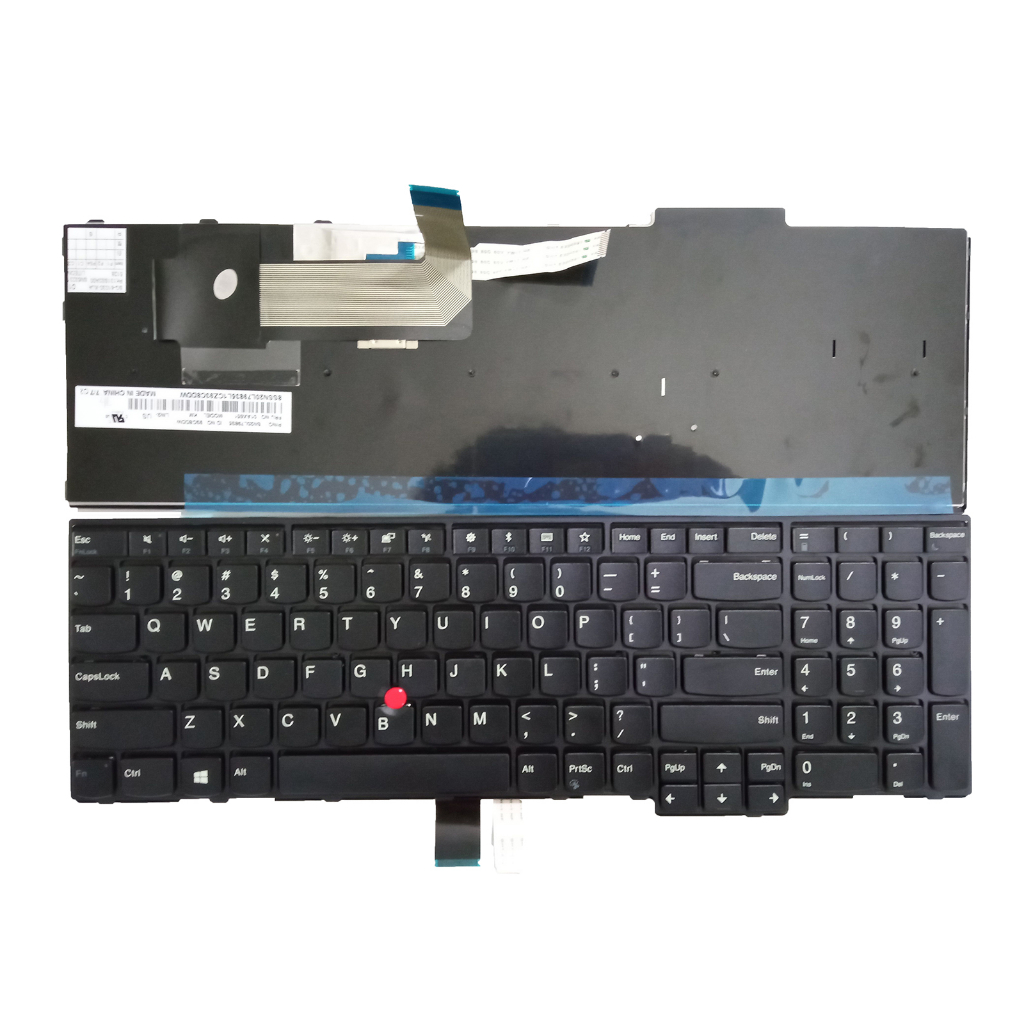 ใหม่/orig Lenovo ThinkPad L570 15.6" คีย์บอร์ด US ไม่มี Backlit 01AX651 01AX610