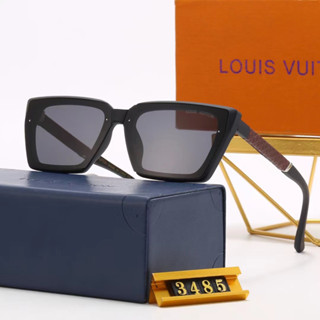 LV ใหม่ แว่นตากันแดด ทรงสี่เหลี่ยม สไตล์วินเทจ หรูหรา ไฮเอนด์ สีดํา สําหรับผู้หญิง ผู้ชาย 3485 2023