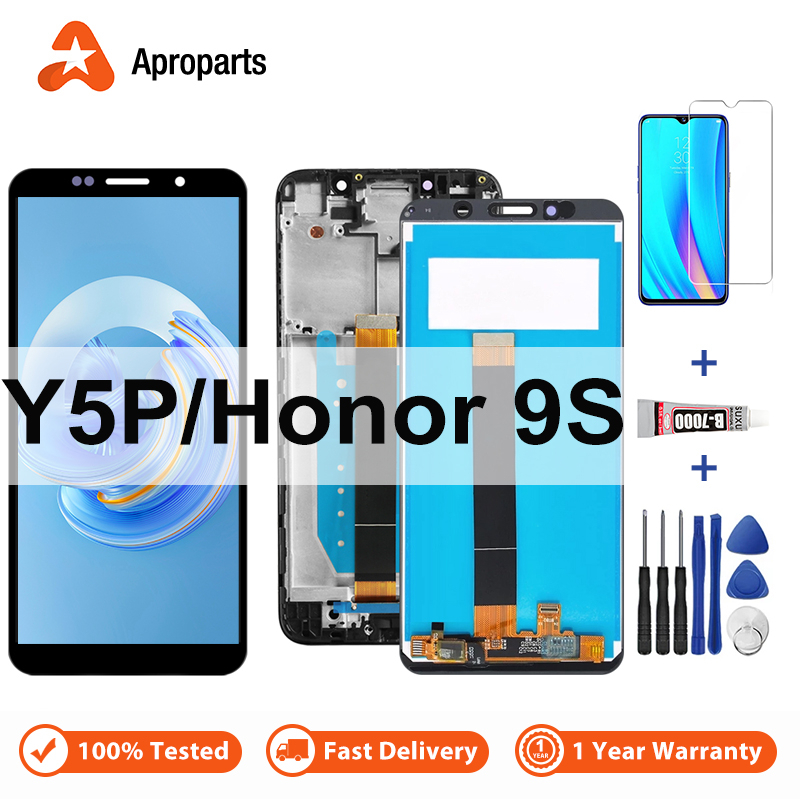 สําหรับ Huawei Y5P DRA-LX9 จอแสดงผล LCD Touch Screen Digitizer Assembly กรอบ Y5P 2020 เปลี่ยน