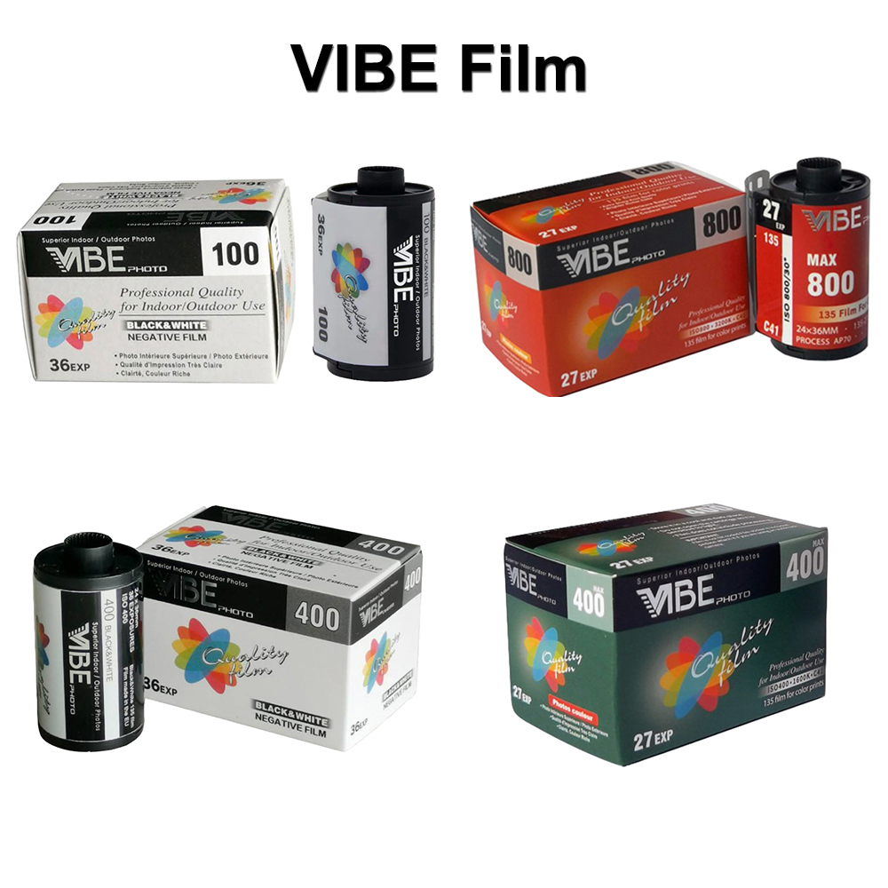 VIBE Max 800/VIBE Max 400 Color Film VIBE 100/400 Black & White 135 ฟิล์มลบ 27EXP/ม้วนสําหรับกล้อง 5