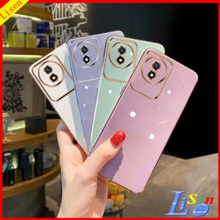 เคส Vivo Y02 Y02S Y22 Y22S Y35 Y16 Y15S Y15A Y01 Y17 Y15 Y12 Y11 เคสโทรศัพท์มือถือ ขอบตรง ป้องกันเลนส์ สําหรับ  ZBB