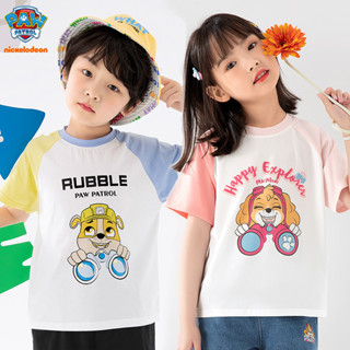 Paw Patrol 6 สีตัวเลือกท็อปส์ซูเด็กทารกเด็กแขนยาวผ้าฝ้ายเสื้อยืด **Ready Stock**