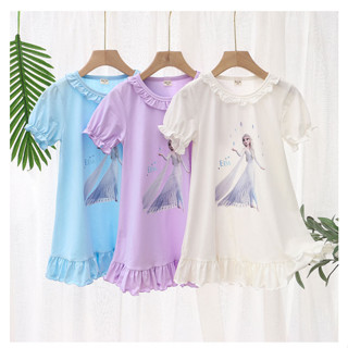 (พร้อมส่ง) ชุดเจ้าหญิงเอลซ่า ภาค2 flozen elsa girls dress ชุดเจ้าหญิง Nightwear Sleepingsuit  ชุดนอนเด็ก ชุดนอนเด็กผู้หญิง เดรสเด็กผู้หญิง