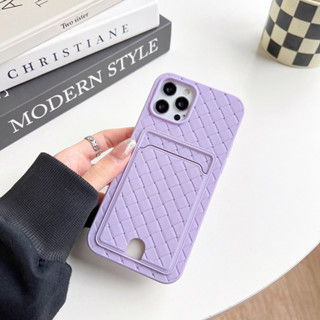 เคสโทรศัพท์มือถือหนังนิ่ม พร้อมช่องใส่บัตร เรียบง่าย สําหรับ Iphone 14 14 Pro 14 Pro Max 11 12 promax 13 Pro Max