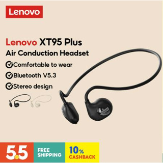 2023 Lenovo XT95II ชุดหูฟังบลูทูธไร้สาย แบบคล้องคอ กันน้ํา กันเหงื่อ สําหรับเล่นกีฬา