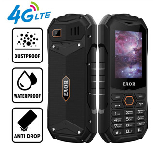 Eaor 4G LTE 2G IP68 โทรศัพท์มือถือ กันน้ํา กันฝุ่น กันกระแทก 2000 3000mAh ซิมคู่ พร้อมไฟฉาย