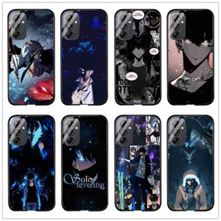 เคสโทรศัพท์มือถือกระจกนิรภัย แบบแข็ง ลายการ์ตูนอนิเมะ Solo Leveling Sung Jin Woo Jinwoo DIY สําหรับ Samsung galaxy A14 A54 5G