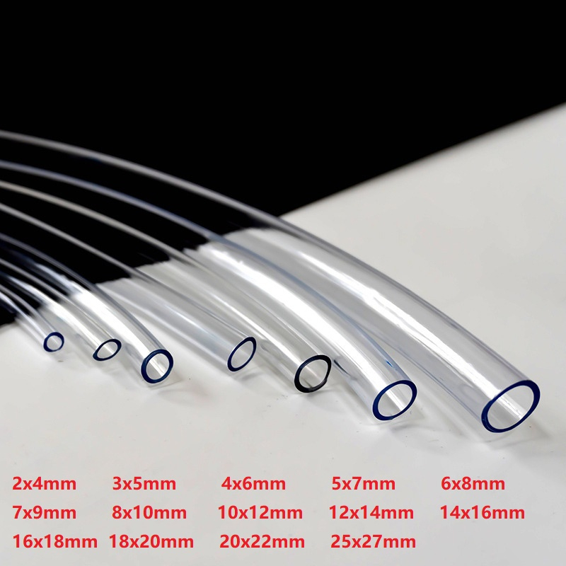 ID 2 4 6 ~25mm Transparent PVC Tube  Soft Pipe Plastic  Household Water Pipes And Oil Hose 2*4mm 3*5