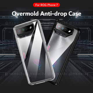 【เคส + กระจกนิรภัย】เคสโทรศัพท์อะคริลิคใส แบบแข็ง สําหรับ ASUS ROG Phone 7 ROG7 Ultiamte