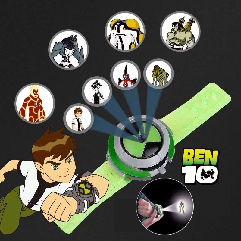 นาฬิกาข้อมือโปรเจคเตอร์ Ben10 Omnitrix Ben Projector 8 ของเล่นสําหรับเด็ก