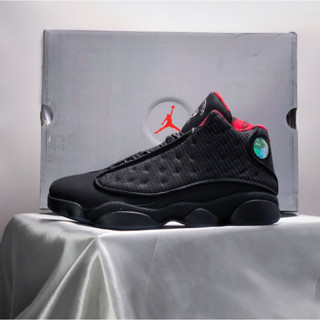 Air Jordan 13 รองเท้ากีฬา รองเท้าบาสเก็ตบอล อเนกประสงค์ สีดํา สีแดง