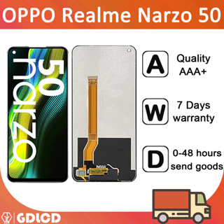 สําหรับ Oppo Realme Narzo 50 จอแสดงผล LCD หน้าจอสัมผัส Digitizer เปลี่ยน